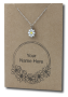 Daisy Enamel Pendant & Chain - Card 479 Click To Personalize