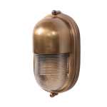 Shetland Metal Outdoor Wall Light Antique Brass