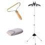 Garment Hanger Steamer Stand Ironing Glove And Lint Remover