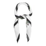K signature Villa De Vigie Scarf -white black