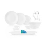 Feston 46 Piece Dinner Set White