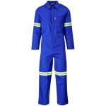 Safeway Safety Polycotton Boiler Suit - Reflective Arms & Legs - Yellow Tape - 54 White