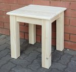 Cottage Coffee Table 450X450X450 Sq Legs – Raw