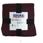 5 Piece Quilt Sets Double 220CM X 200CM 7
