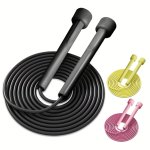 Lightweight & Portable Adjustable Jump Rope - Ideal For Outdoor Workouts Endurance Training & Calorie Burning - Durable Pvc Fitn