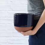 Pluto Planter - Navy Blue - 13CM