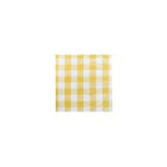 Linen House Revana Check Yellow 4 Pack Napkins