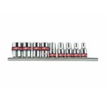 Socket Set 1 4" Rail 5 32"-1 2" 9PC