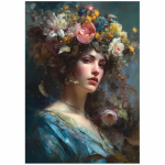 Tear Resistant Deco Print Vintage Portrait