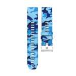 Kd Quick-fit 22MM Silicone Bands For Garmin – Camo Blue