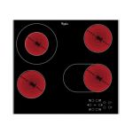 Whirlpool 75CM 5 Burner Gas On Glass Hob Black GOA7523NB