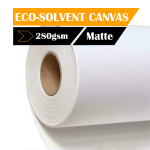 Eco-solvent Canvas Matte Polyester 280GSM 1.37M 1.52M X 18M 50M Roll - 1.37X50M Matte