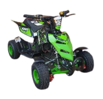 Kxd Road Runner ATV10B 3HP 50CC MINI Quad With Rubber Wheels 4-10 Years - Green