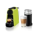 Nespresso Essenza Bundle 1450W MINI Automatic Espresso Machine With Aeroccino Milk Frother - Lime Green