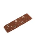 Brown Eyelet Wide Stretch Fabric Headband