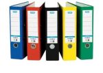 Lever Arch File Budget trunkboard Plastic Compressor: Assorted Colours - Pack Of 10