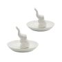 2-PIECE Elephant Ring Rack Holder Dish Home Decor Jewelry Organizer
