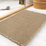 Tchdio Waffle Bath Mat Rug Super Absorbent Non Slip Bath Mats Ultra Soft Bathmat Machine Washable Bathroom Rugs With Tassels Bat