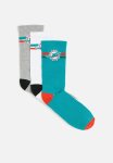 Crew Sock 3 Pack Miami Dolphins - Teal grey white