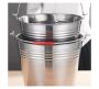 Stainless Steel Bucket With Handle - 12 Liter