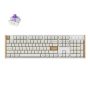 K10 He Special Edition Full-size Hot-swap Gateron Dbl-rail Nebula Switch Rgb Wireless Keyboard - White Wood + Al