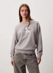 Calvin Klein Monolog French Terry Grey Heather Relaxed Sweatshirt - XL Grey