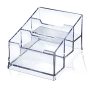 Clear Acrylic Business Card Holder 3 Tier Premium Acrylic Clear Business Card Holder Stand For Desk Fits 150 Business Cards