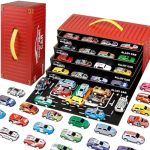 Bublonics 48PCS Pull Back Cars Set Alloy Racing Car Toys Bulk Mental Trucks Toy Vehicles Set Toy Cars For Kids Ages 3-8 Goodie B