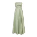 Sage Taffeta Strapless Dress