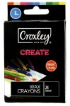 Croxely Create 8MM Wax Crayons Box Of 24 Colours
