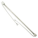 Ushio 1001324 - 1000 Watt Halogen Light Bulb - Qir Heat Lamp - Clear - Flat Ceramic And Wire Leads - 240 Volt
