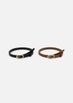 Double Buckle Faux Leather Belts 2 Pack