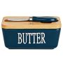 350ML Ceramic Butter Dish Container With Knife Fresh Food Box