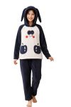 Cartoon Velvet Warm Fleece Pajama For Winter