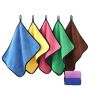 Multi-colour Microfibre Cleaning Cloth 5 Pack For Home Kitchen Office & Car