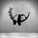 Cute Sleeping Panda - Rust Coat L 500 X H 440MM