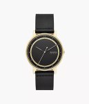 Skagen Signatur Three-hand Black Leather Men's Watch SKW6897