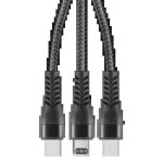1.2M 3-IN-1 Charger Cable Allum Alloy And Braiding