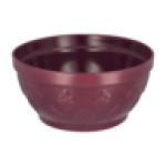 Burgundy Embossed Salad Bowl