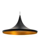 Vortex Metal Hanging Light - Black white