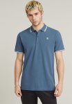 G-star Raw Dunda Slim Stripe Polo Ss - Avio