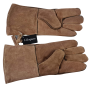 Lifespace Brown Leather Braai Gloves - Lined For Extra Comfort