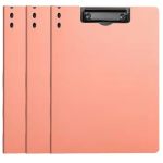 File Folder With Double Fastener Clip For Organizing Letter Size Paper Binder Punchless With Spring Action Clamp