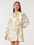 Annalise Fluted MINI Dress - 20 Empress Floral