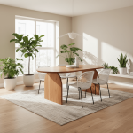 Bedum Wooden Acacia Oval Dining Table