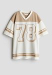 Printed Hockey T-Shirt - Beige