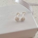 Noelle 925 Sterling Silver Knot Earrings Size 6MM
