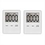 Digital Kitchen Timer Timer Egg Timer For Work 2 Pack White