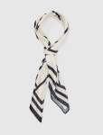 Sabrina Satin Scarf - 0 Stripe Mono