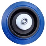 Hillaldam Super Elastic Castor Wheel 100MM Blue